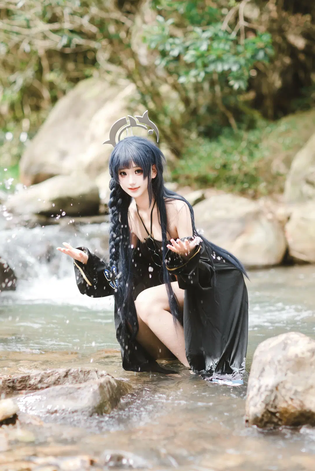 【龍華妃咲cos】碧藍檔案裡的溪流清涼夏日 - Govcz小法师XiYi - 第2張