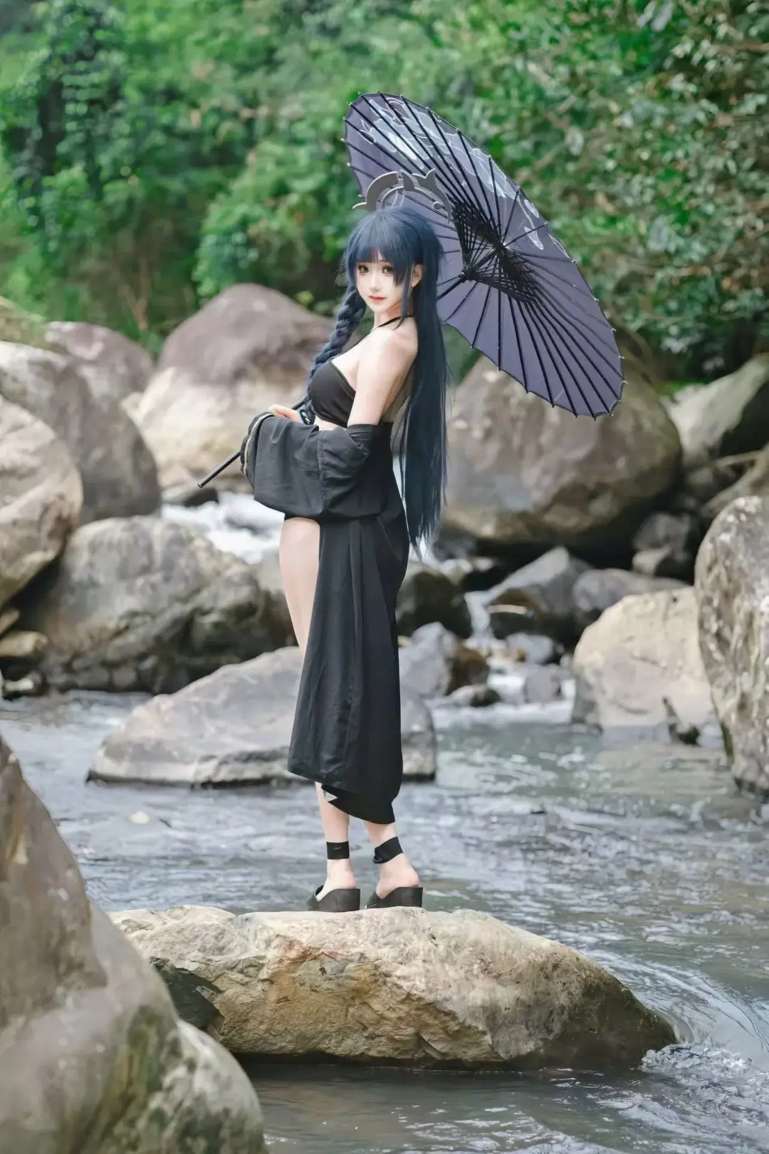 【龍華妃咲cos】碧藍檔案裡的溪流清涼夏日 - Govcz小法师XiYi - 第3張