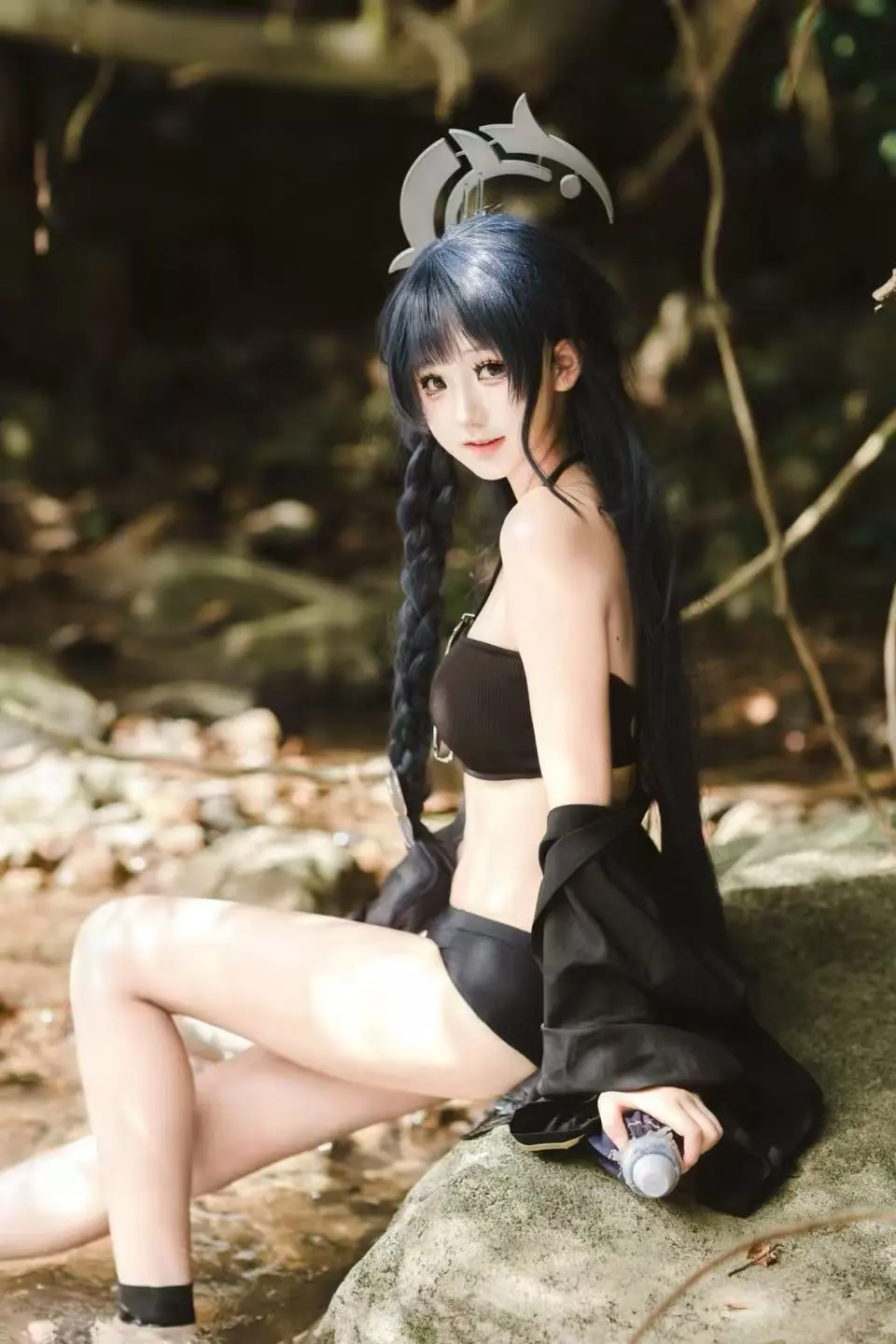【龍華妃咲cos】碧藍檔案裡的溪流清涼夏日 - Govcz小法师XiYi - 第4張