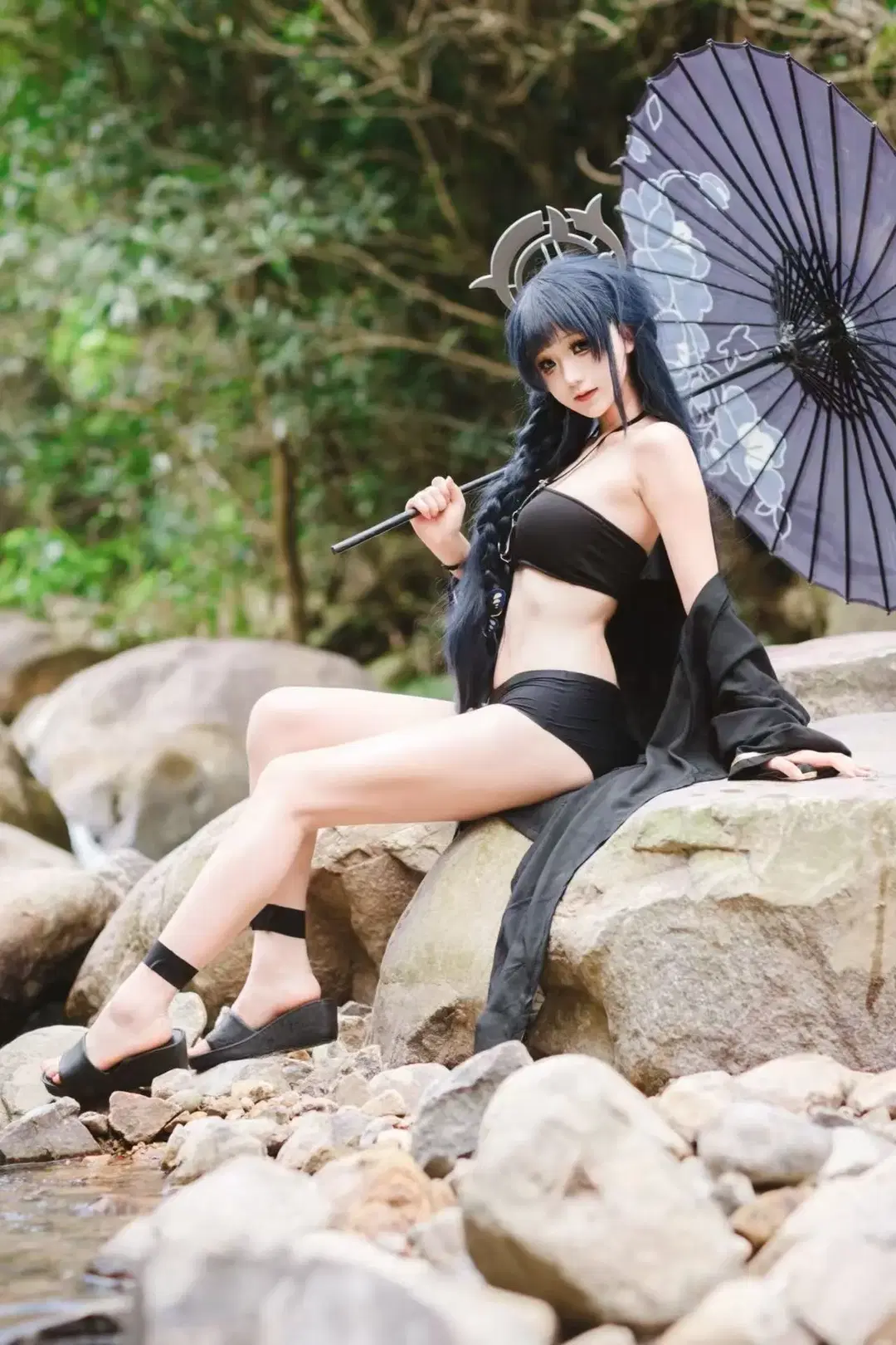 【龍華妃咲cos】碧藍檔案裡的溪流清涼夏日 - Govcz小法师XiYi - 第6張