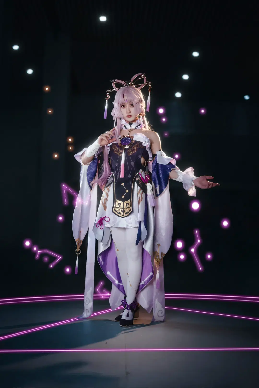 崩坏星穹铁道符玄cos 太微行棋，灵台示影