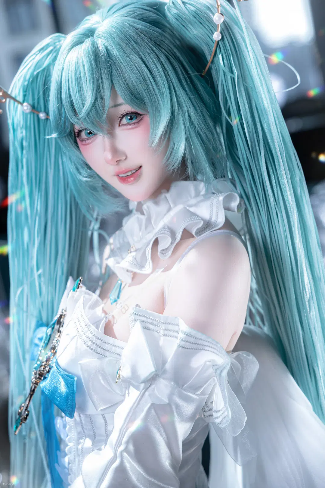 【初音未来cos】天使降临CICF，第一次出自己推的初音未来 - 羽生三未 - 第5张