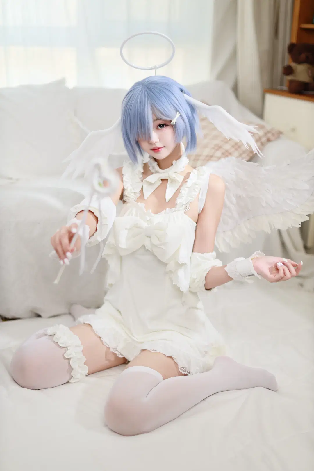 [Rem cosplay] Re:ZERO -Starting Life in Another World-, Descent of the Pure White Angel by Ovo - Image 7