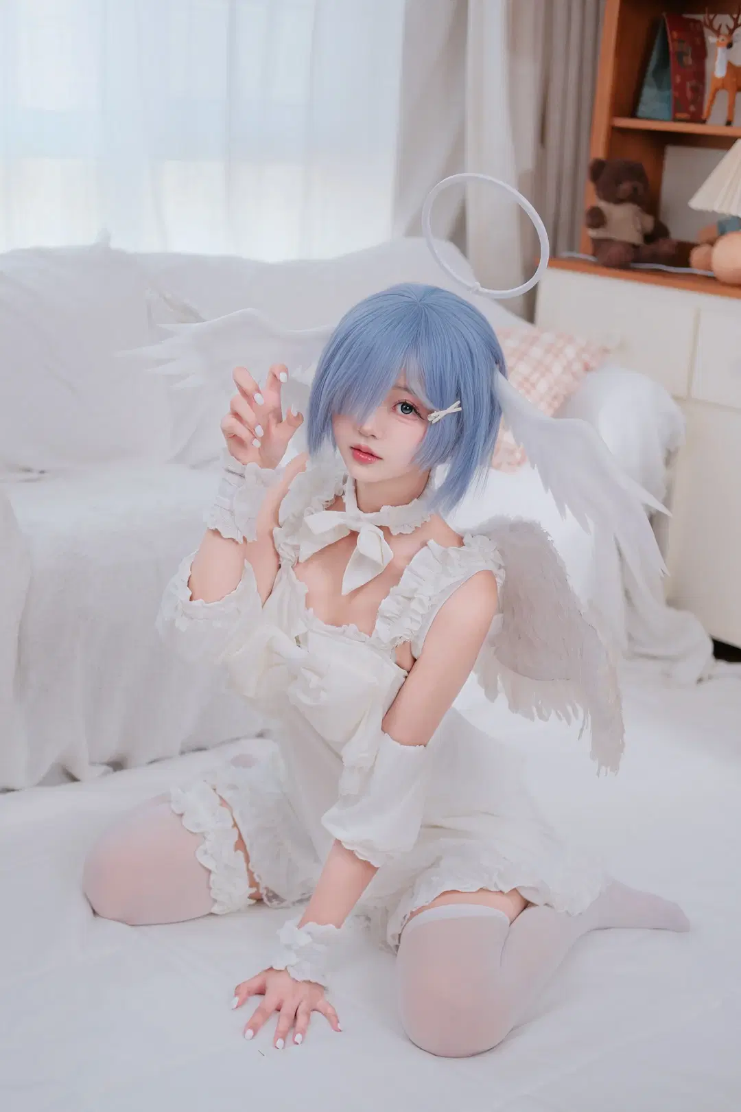 [Rem cosplay] Re:ZERO -Starting Life in Another World-, Descent of the Pure White Angel by Ovo - Image 8