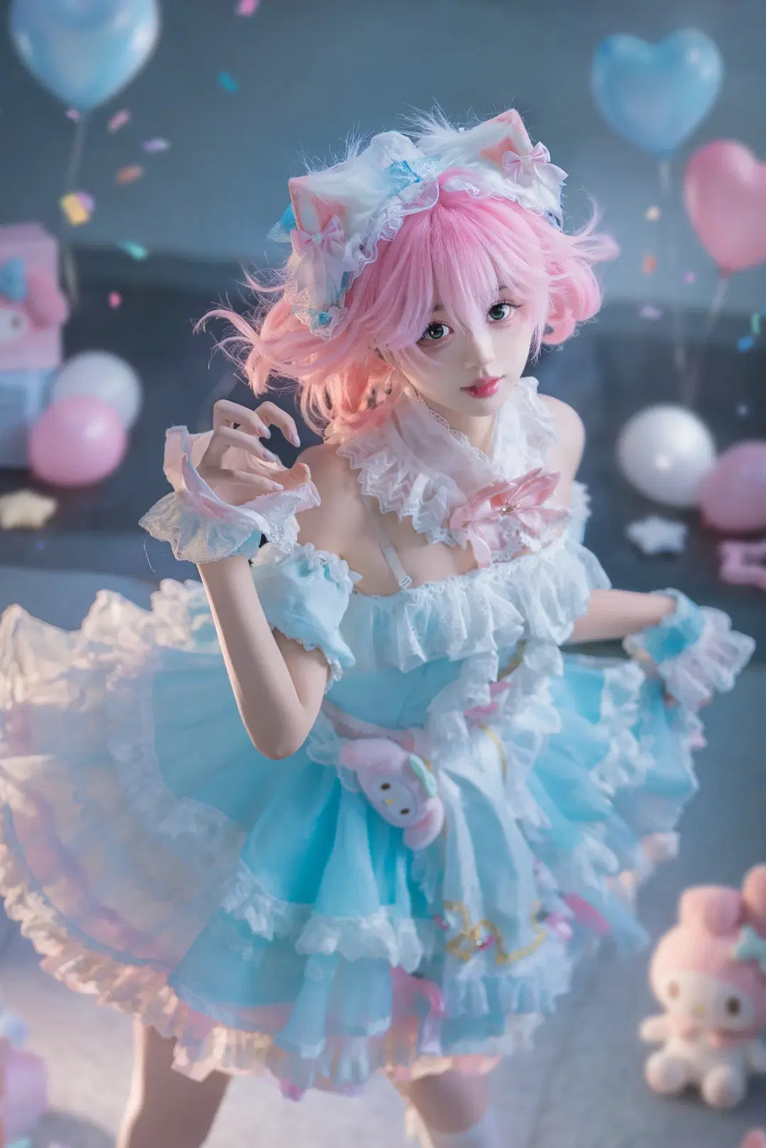 【妲己cos】王者榮耀妲己美樂蒂派對甜美瞬間 - Ovo - 第2張