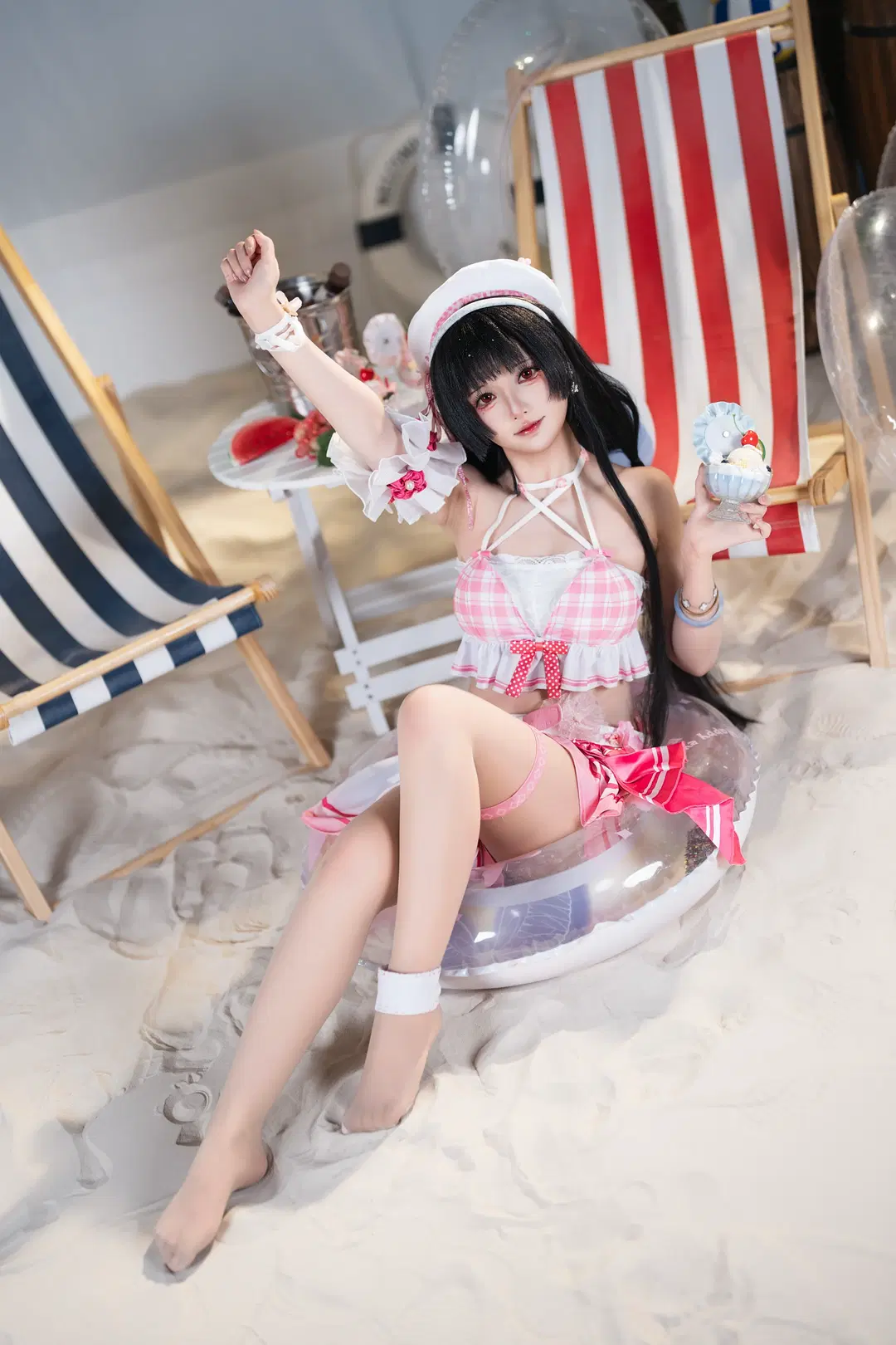 【千咲cos】鸣潮夏日海滩的清凉时刻