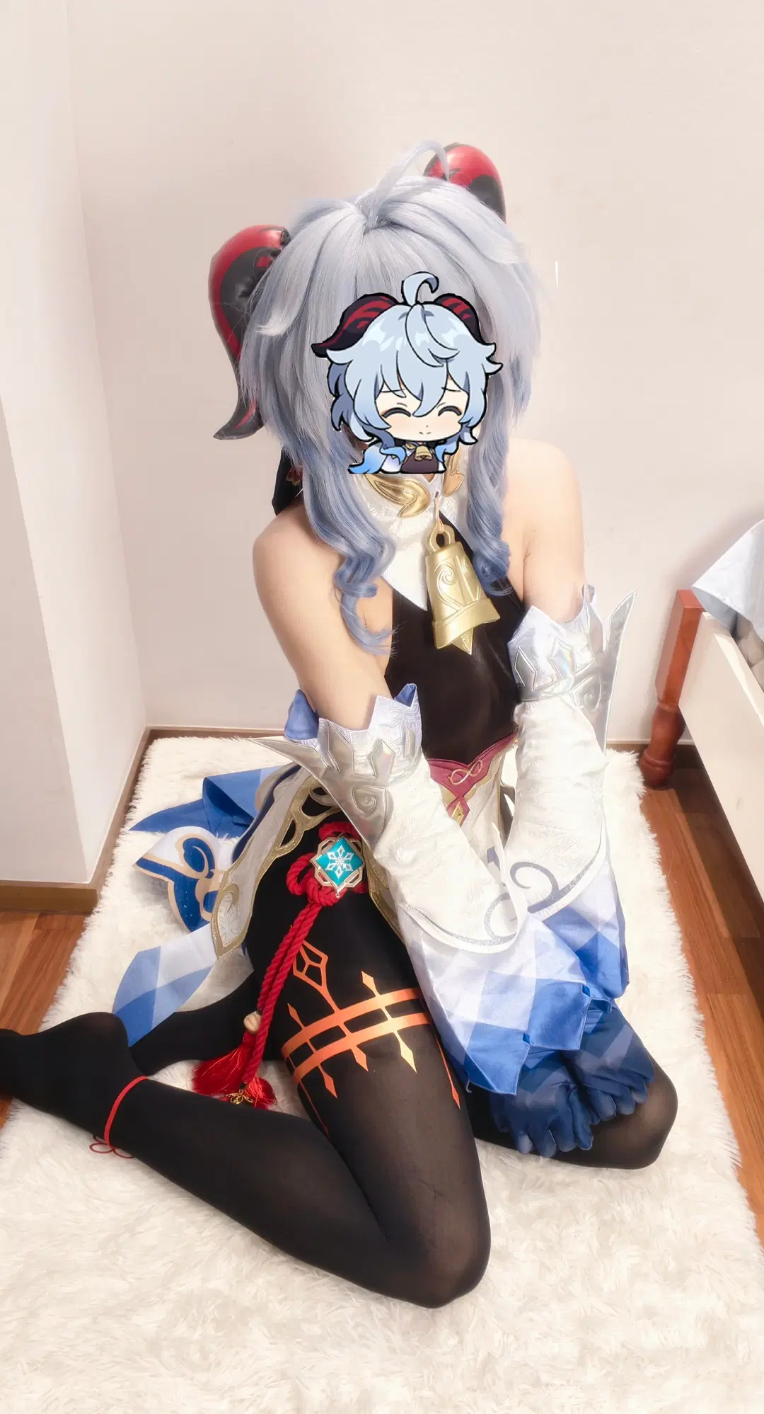 原神, 甘雨cos, cosplay, 三分妄想, 黑丝