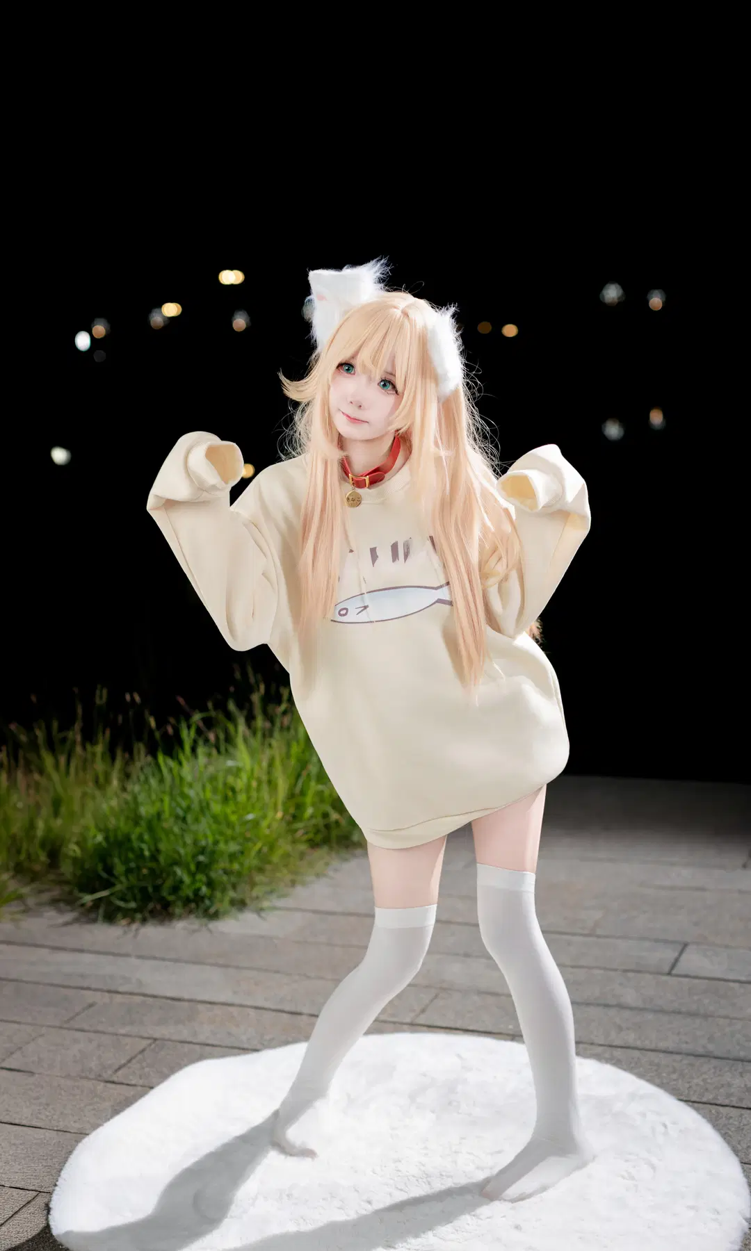 白丝, 场照返图, 成都漫展, 兽耳, 黄豆粉猫娘cos