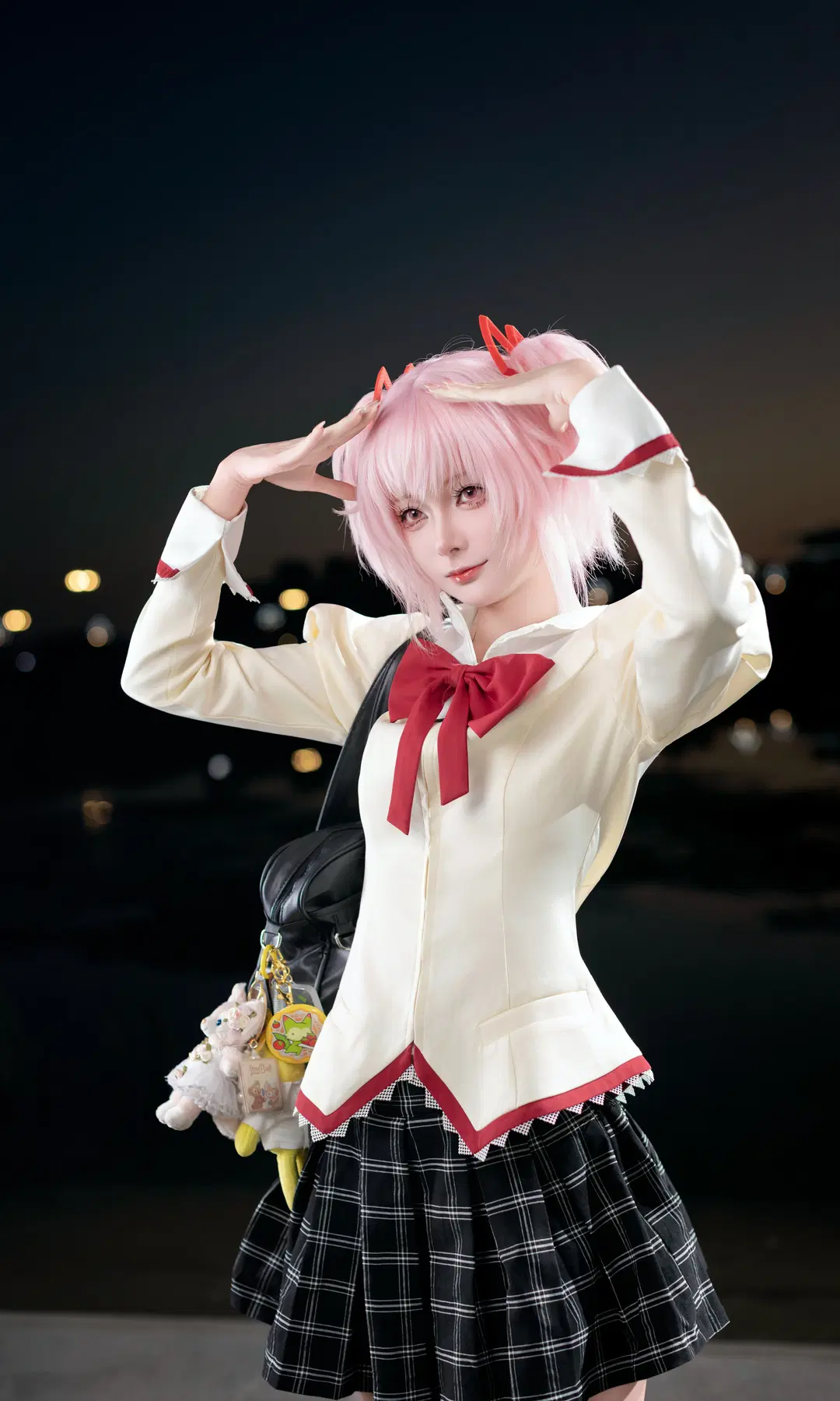 【鹿目まどか コスプレ】『魔法少女まどか☆マギカ』成都世界線アニメイベントの夜景イベント写真 - 欧卡司机罗师傅 - 3枚目