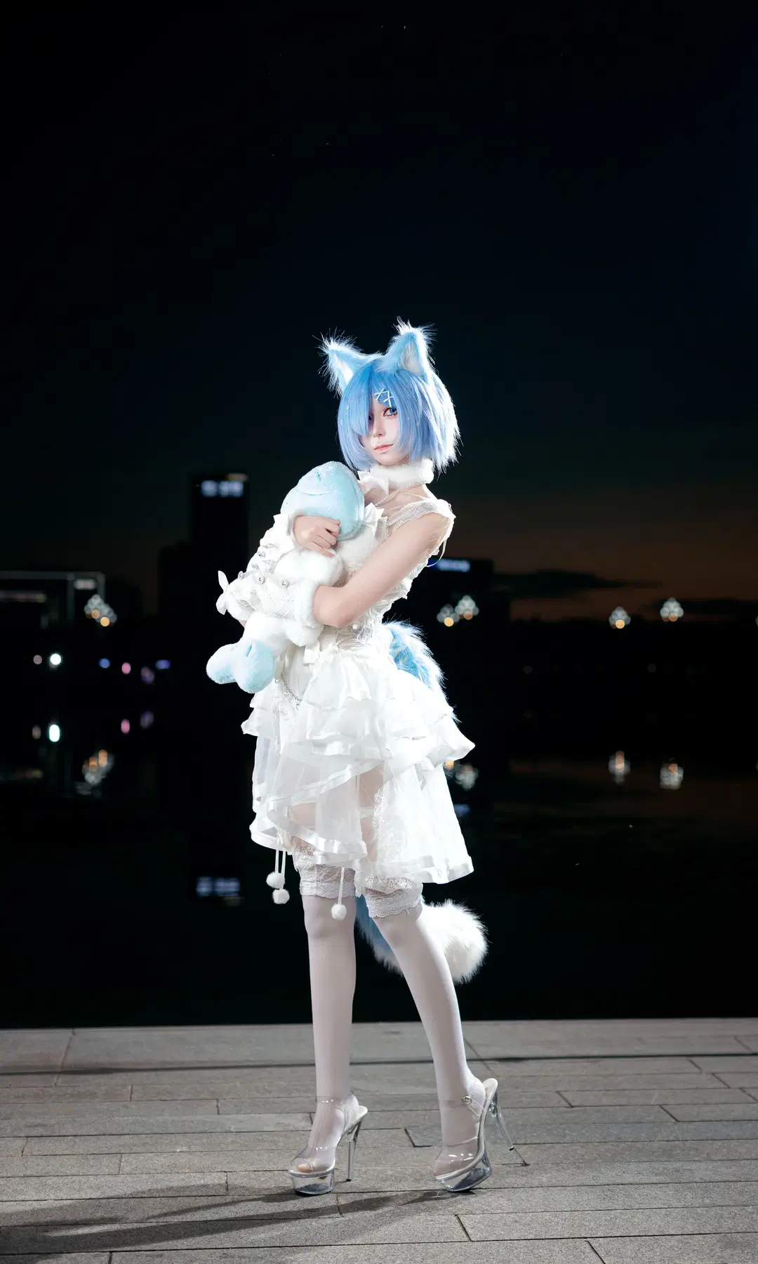cosplay, 蕾姆cos, 白絲, 成都漫展, Re：從零開始的異世界生活
