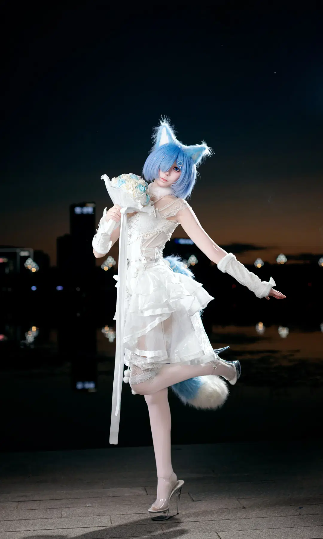 【蕾姆cos】Re：从零开始的异世界生活 纯白洋装的夜色漫步 - 欧卡司机罗师傅 - 第5张