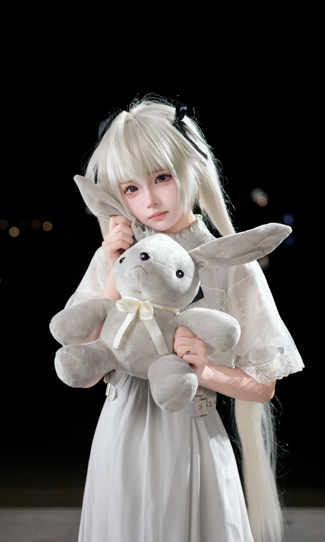 【春日野穹cos】缘之空里的经典银发白裙造型 - 欧卡司机罗师傅 - 第5张