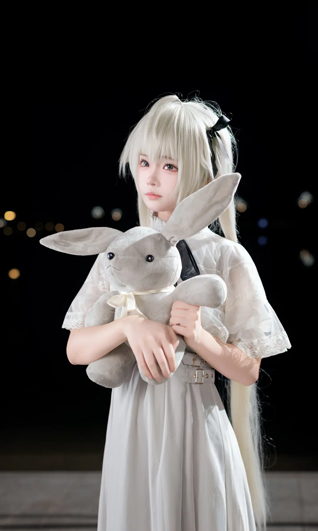 【春日野穹cos】缘之空里的经典银发白裙造型 - 欧卡司机罗师傅 - 第6张