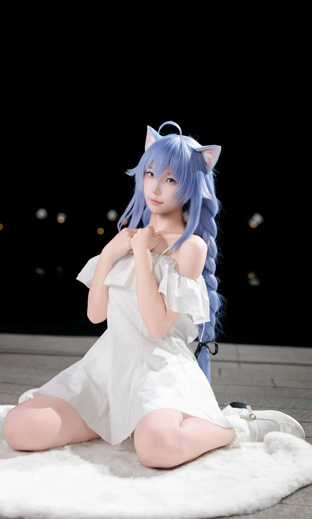 【洛琪希cos】无职转生 漫展夜景下的蓝发魔法师 - 欧卡司机罗师傅 - 第4张