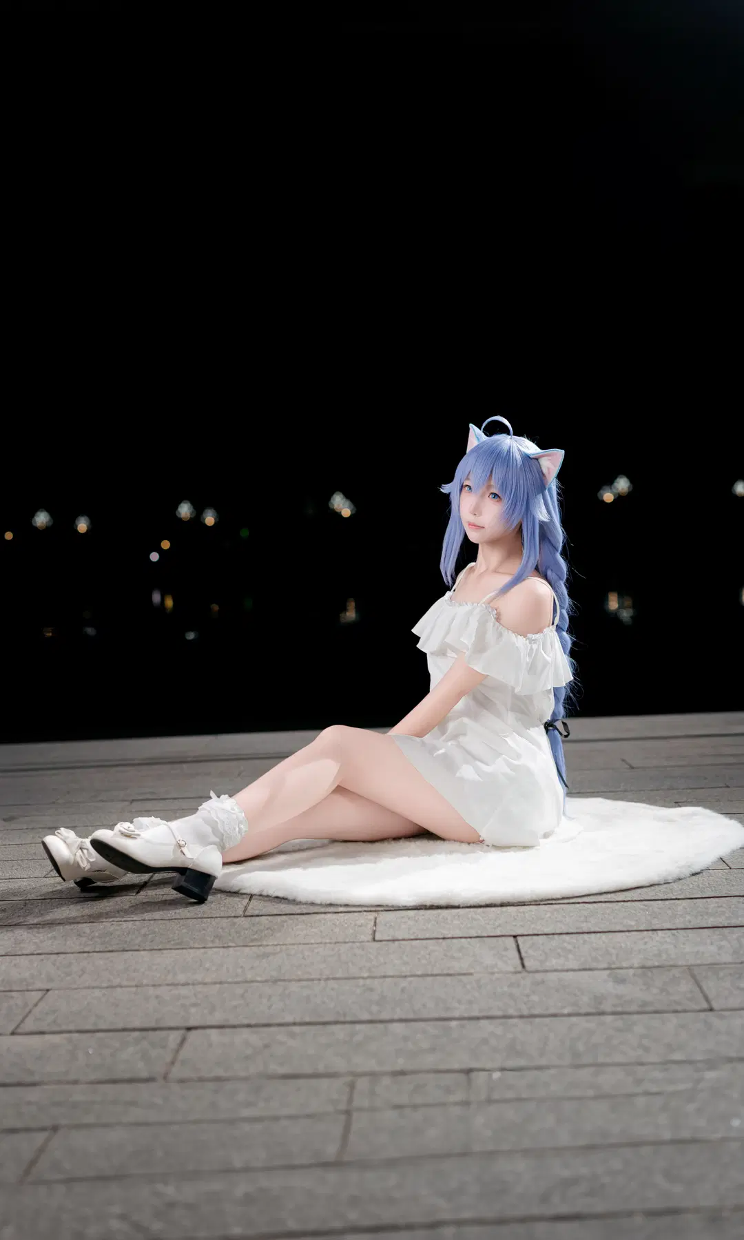 【洛琪希cos】无职转生 漫展夜景下的蓝发魔法师 - 欧卡司机罗师傅 - 第5张