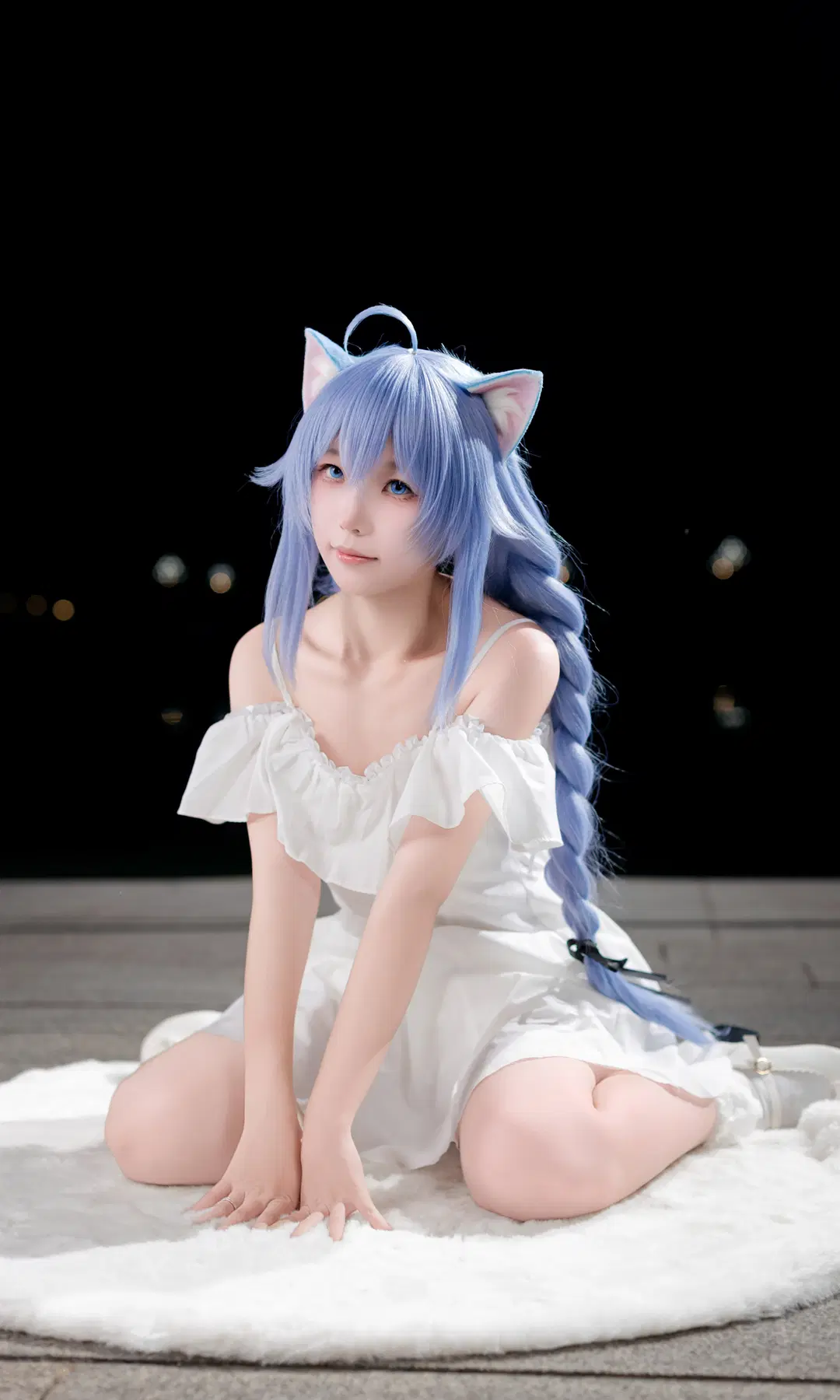 【洛琪希cos】无职转生 漫展夜景下的蓝发魔法师 - 欧卡司机罗师傅 - 第6张