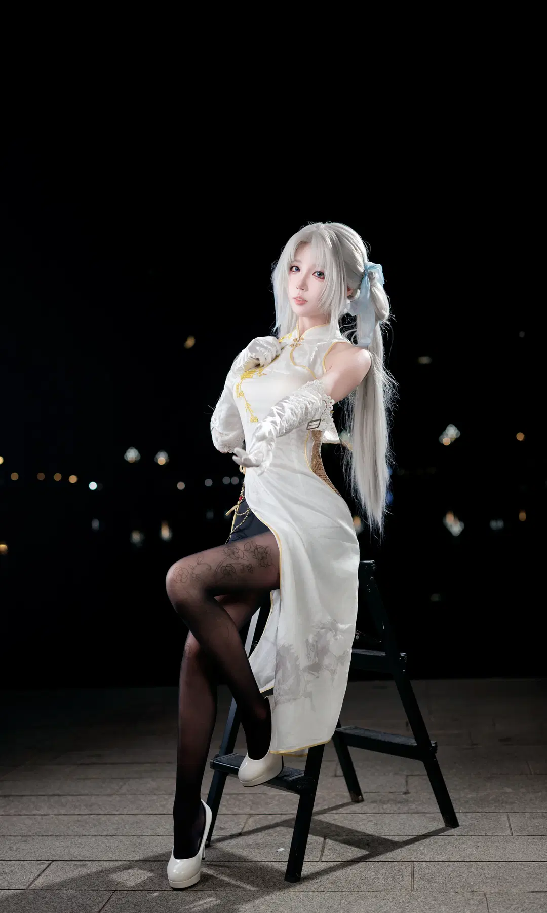 永劫无间, 旗袍cos, 成都世界线漫展, 顾清寒cos, 丝袜cos