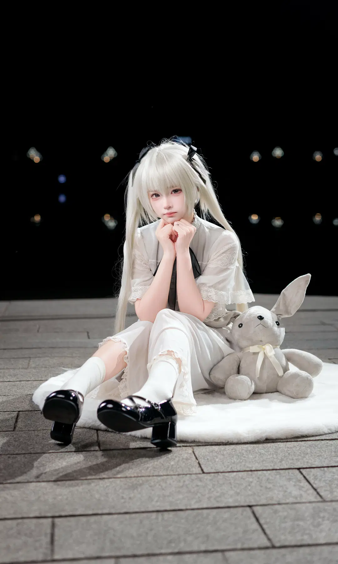 cosplay, 春日野穹cos, 缘之空, 白丝, 成都漫展