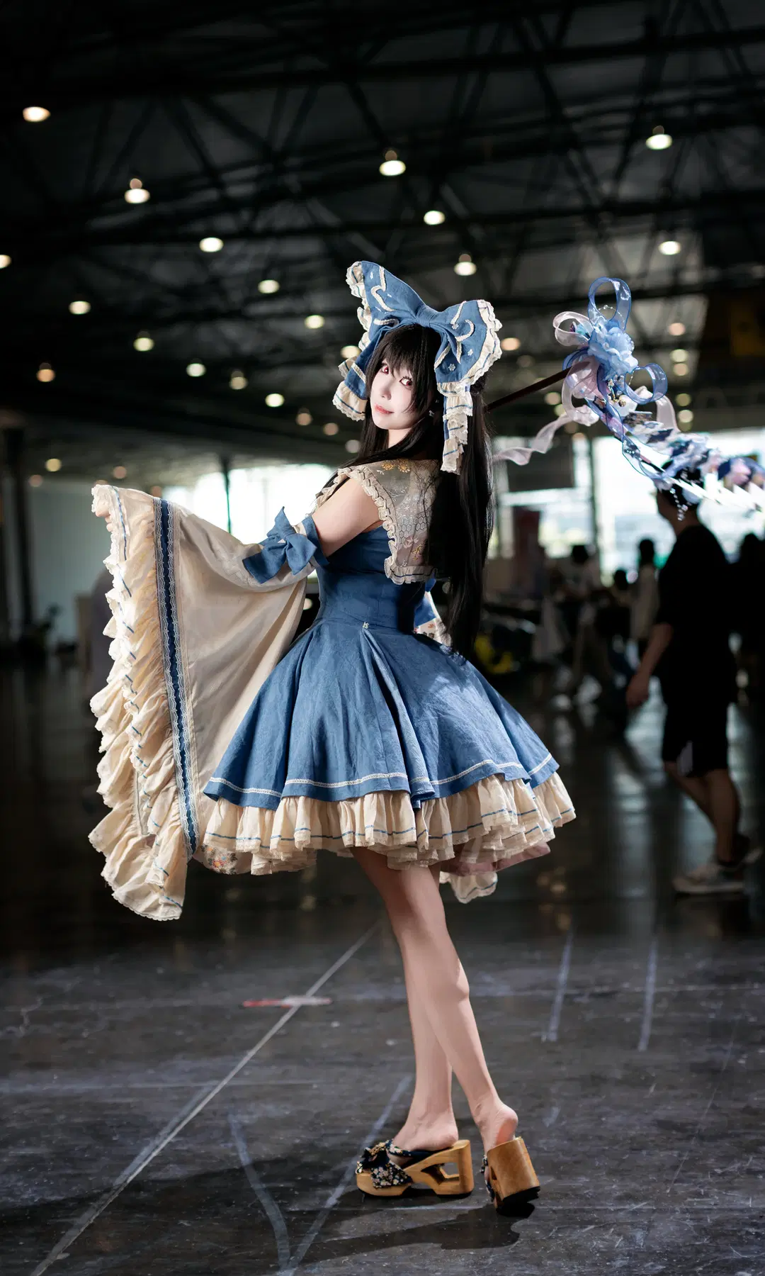 博麗靈夢cos, 東方project, 青靈夢, 場照返圖, 成都漫展