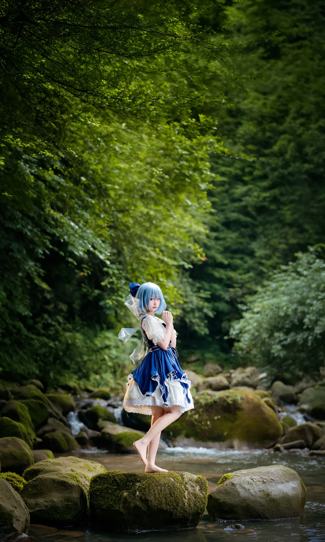 东方Project, 琪露诺cos, 琪露诺之日, 笨蛋⑨, 森林外景cosplay