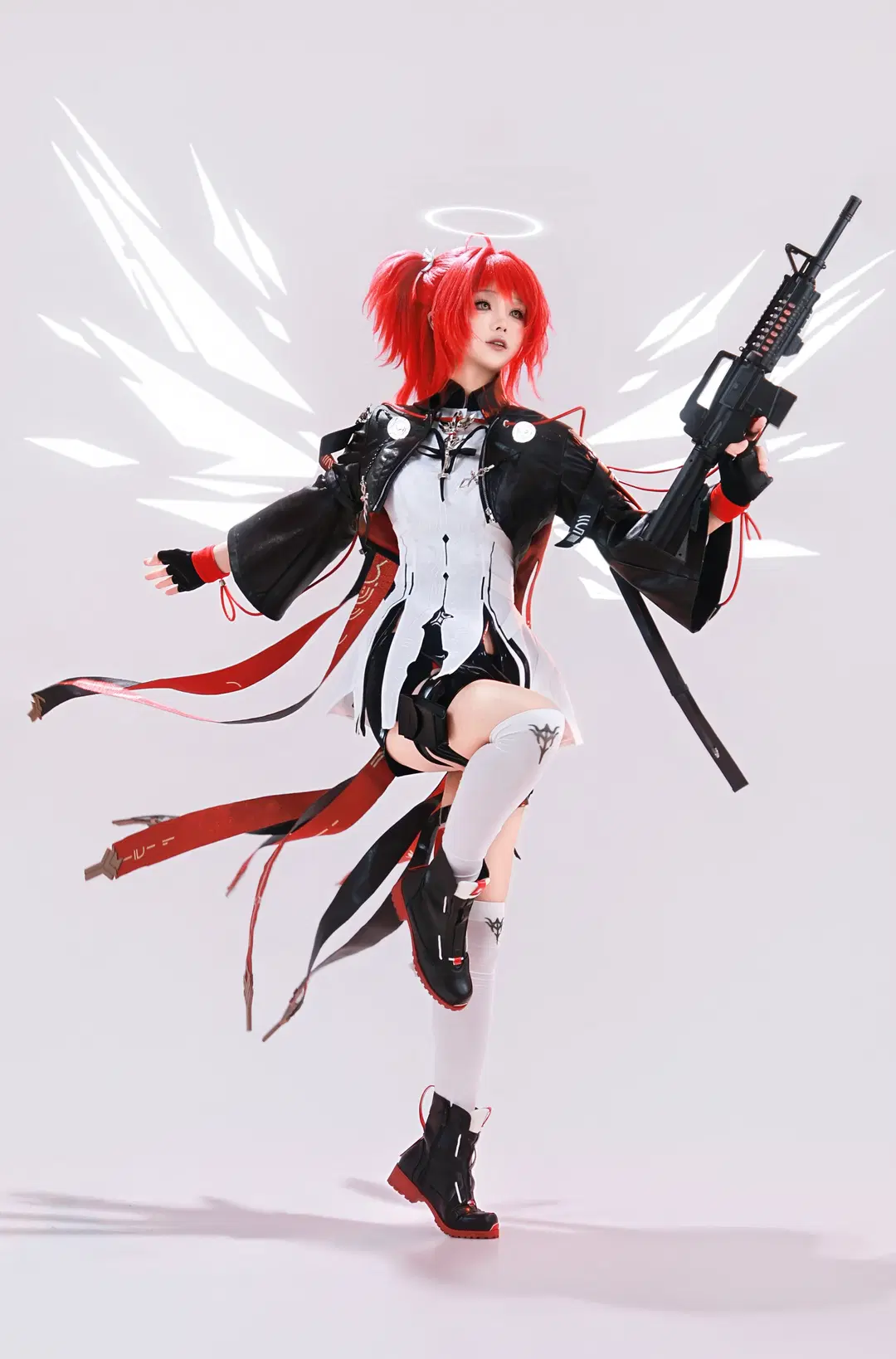 二次元摄影, 明日方舟, 新约能天使cos, 明日方舟cos, 白丝cos