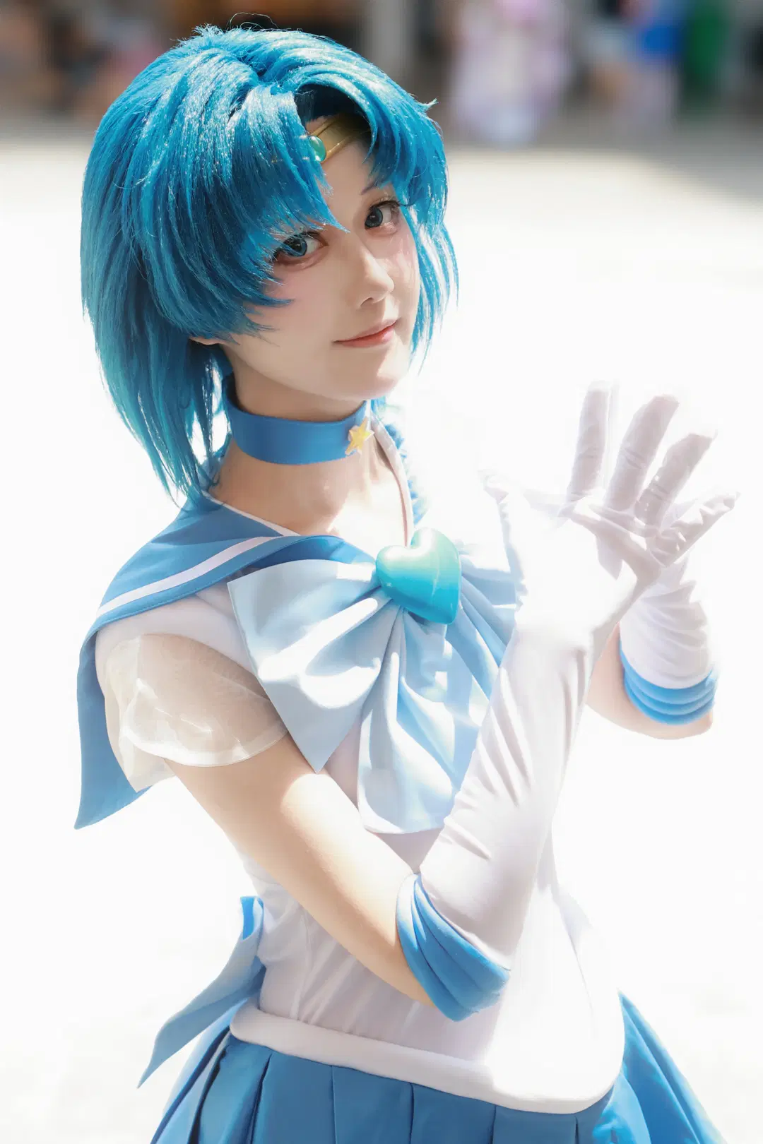 【水野亜美コスプレ】美少女戦士セーラームーンの青いマーキュリーパワー - Little Z - 3枚目