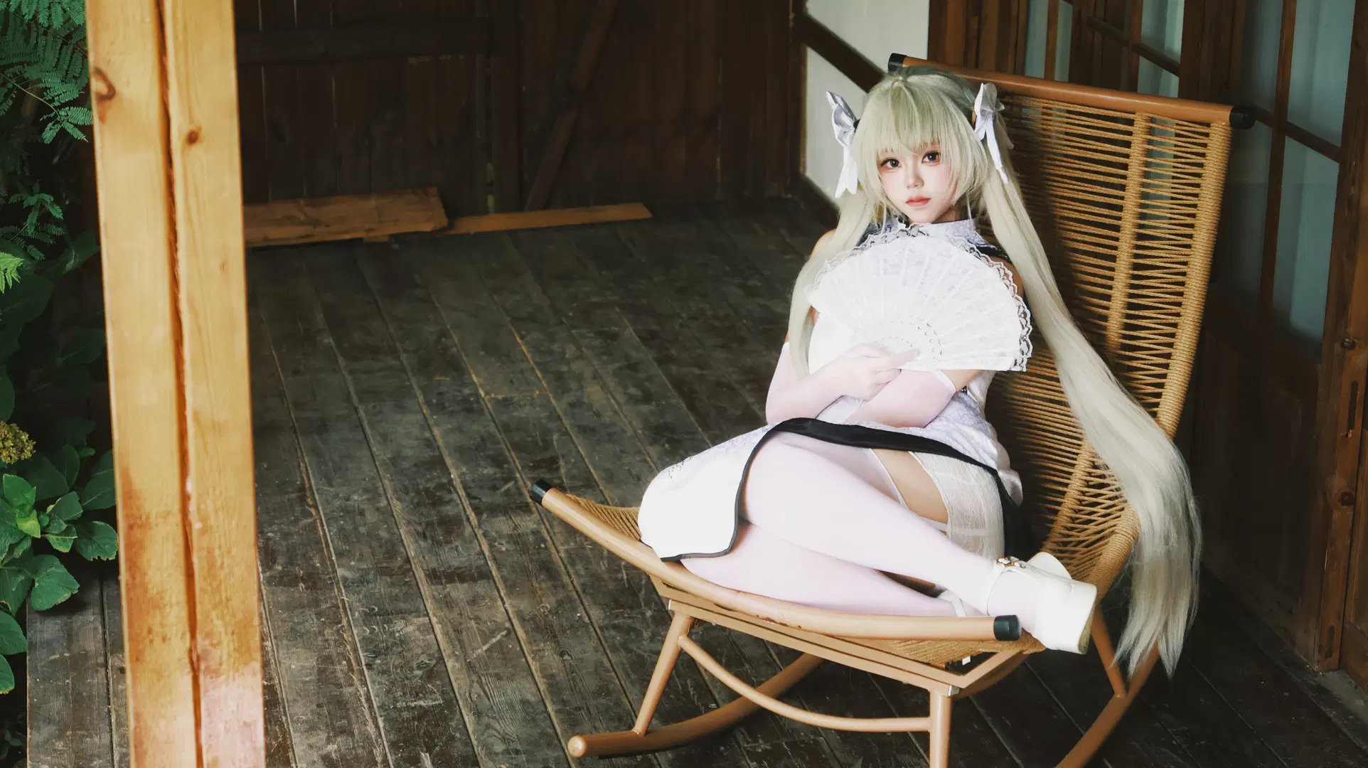 【穹妹cos】緣之空的白旗袍與白絲搭配 - Little Z - 第2張
