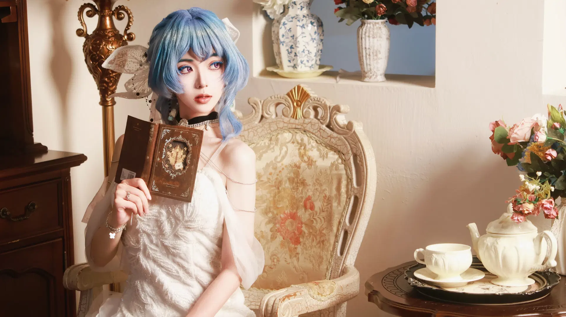 【守岸人cos】鸣潮海岸的梦幻白纱 - Little Z - 第5张