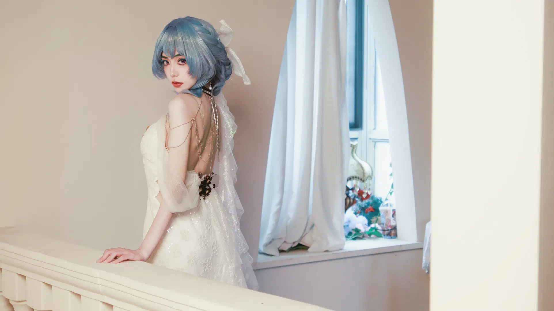 【守岸人cos】鸣潮海岸的梦幻白纱 - Little Z - 第9张