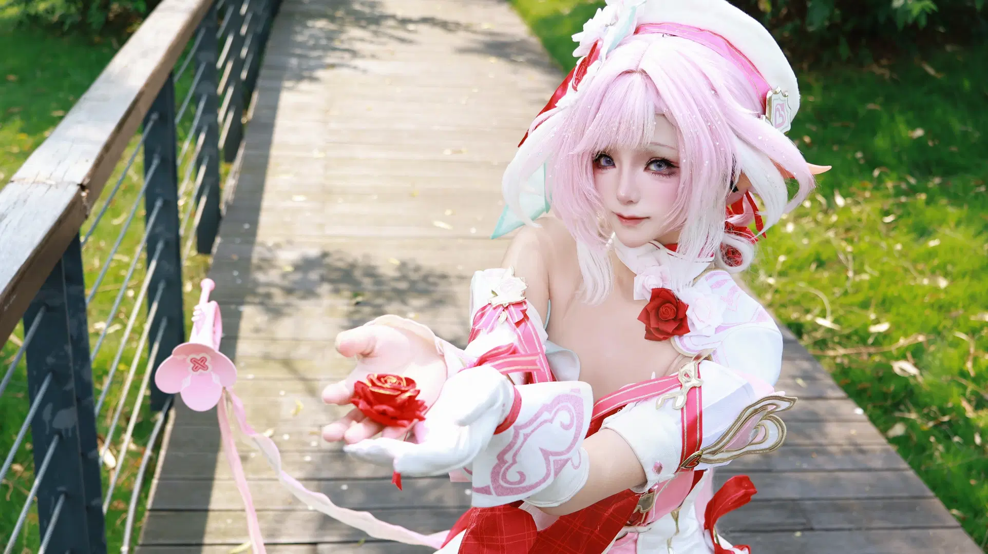 【愛莉希雅cos】崩壞3人之律者，林間與落日的光影記錄 - Little Z - 第2張