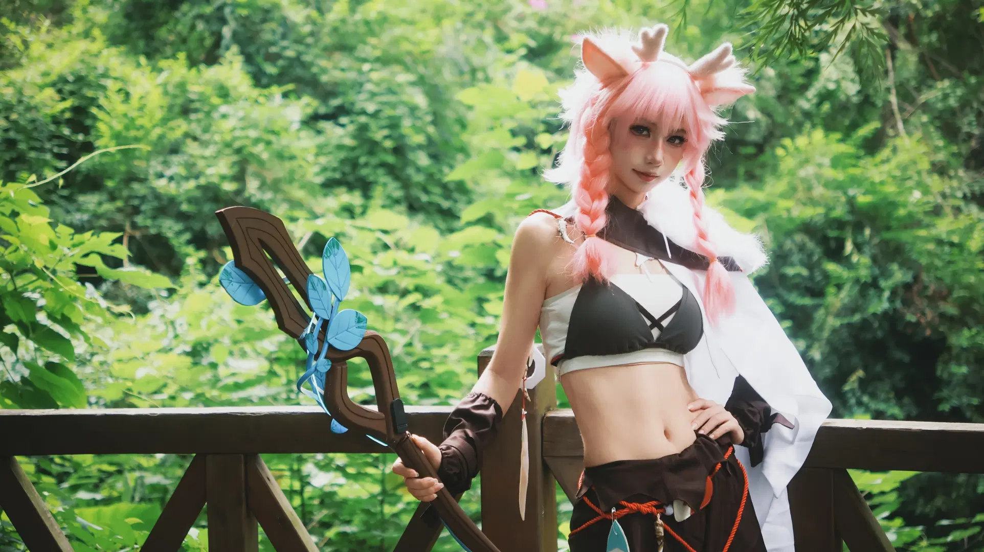 二次元摄影, 王者荣耀, 瑶cos, cosplay正片, 森林系写真