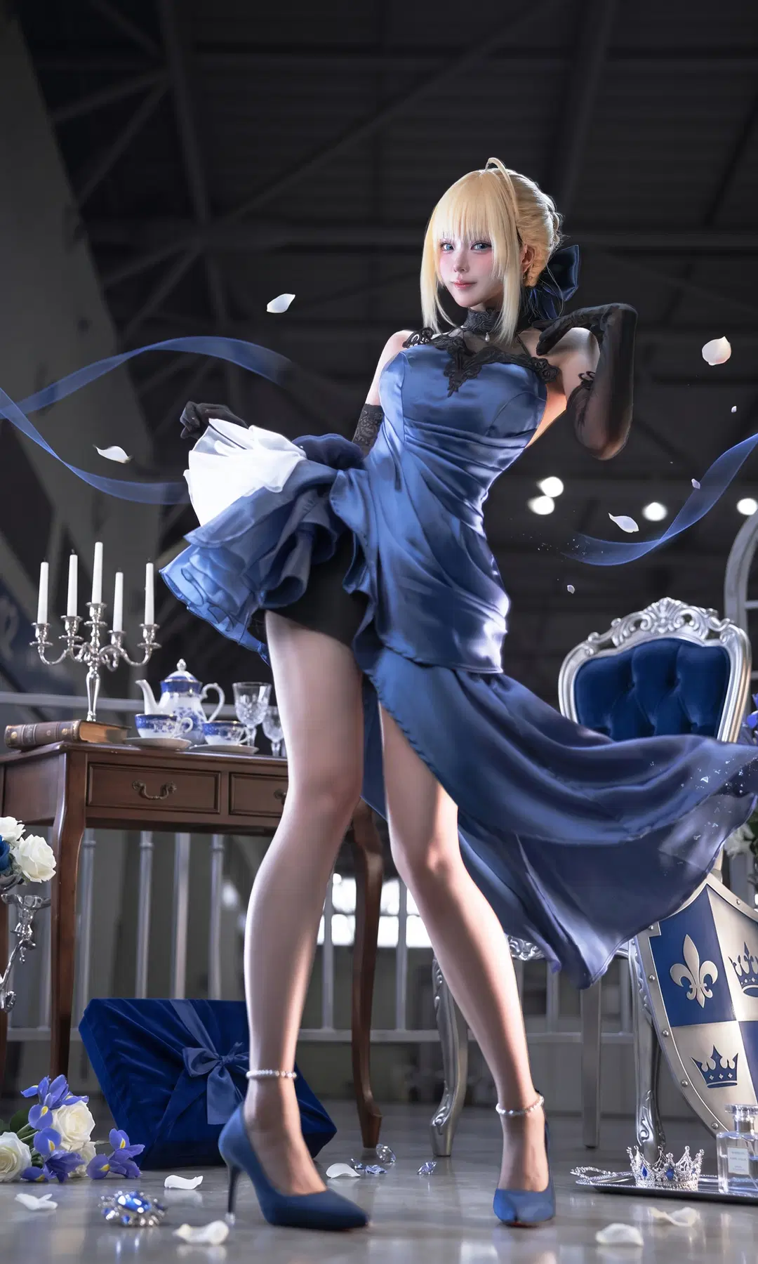 [Saber cosplay] Fate Series Gorgeous Evening Gown Convention Photo Sharing by 鹿渴泉toska - Image 2