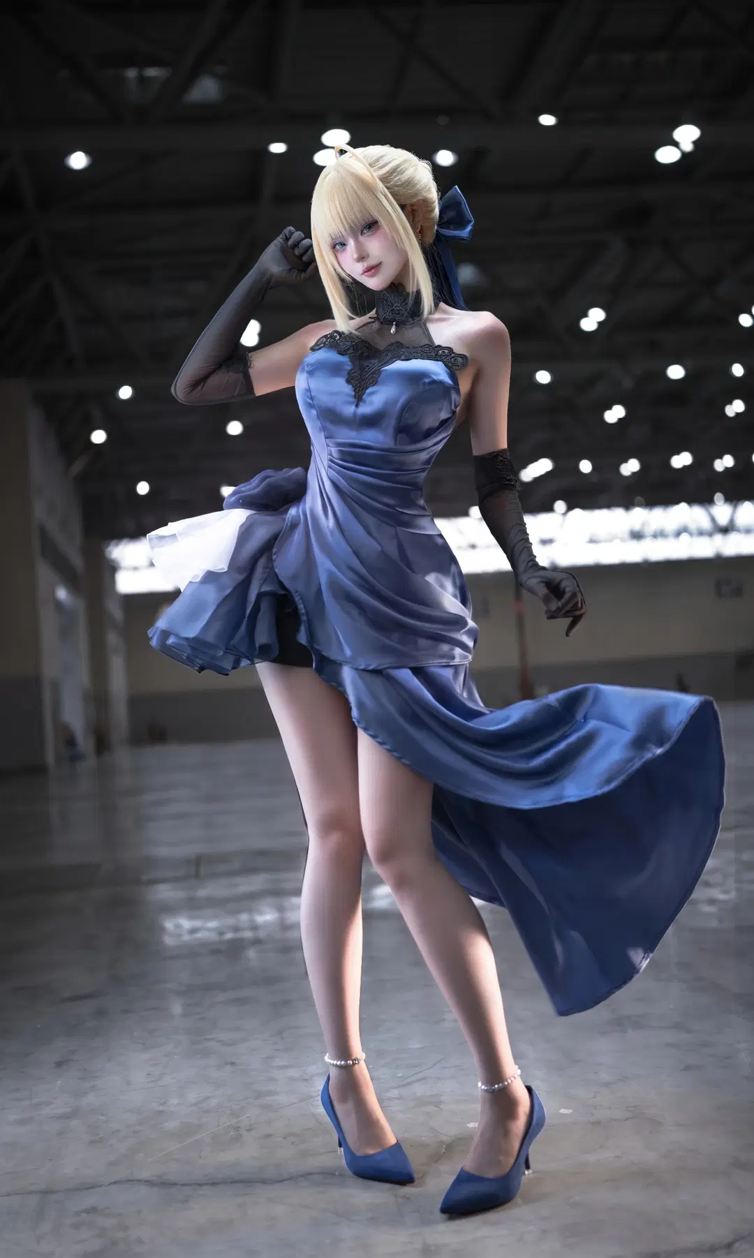【sabercos】fgo蓝色礼服漫展场照 - 鹿渴泉toska - 第3张