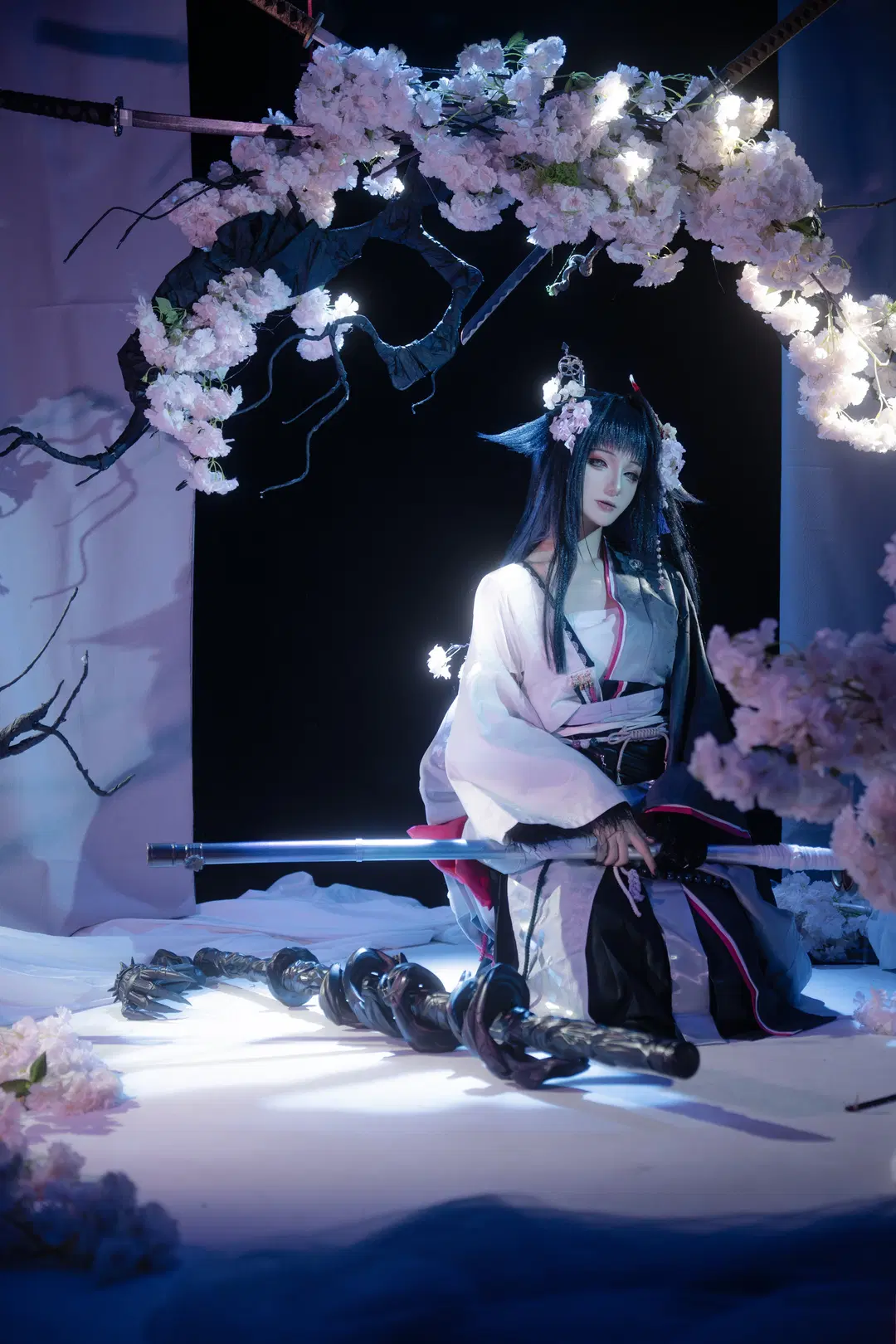 明日方舟, 和风cos, 澪cos, 樱花棚拍, 三刀女子