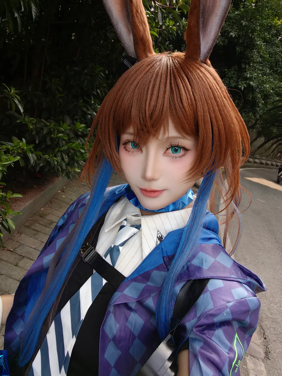 二次元摄影, 明日方舟, 阿米娅cos, 罗德岛, 兔耳cosplay
