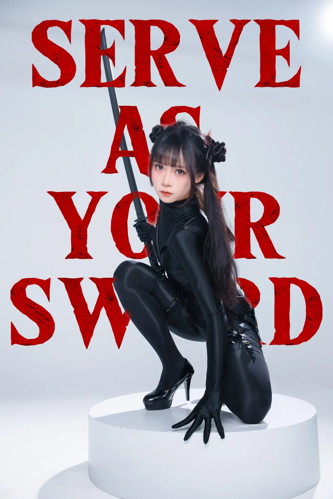 冷酷战斗少女的极简白棚速写参考 - 梅林化鹿 - 第3张