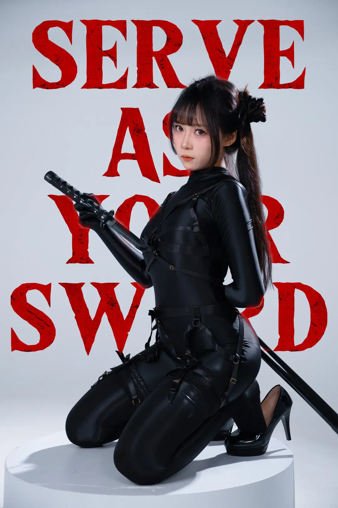 冷酷战斗少女的极简白棚速写参考 - 梅林化鹿 - 第5张