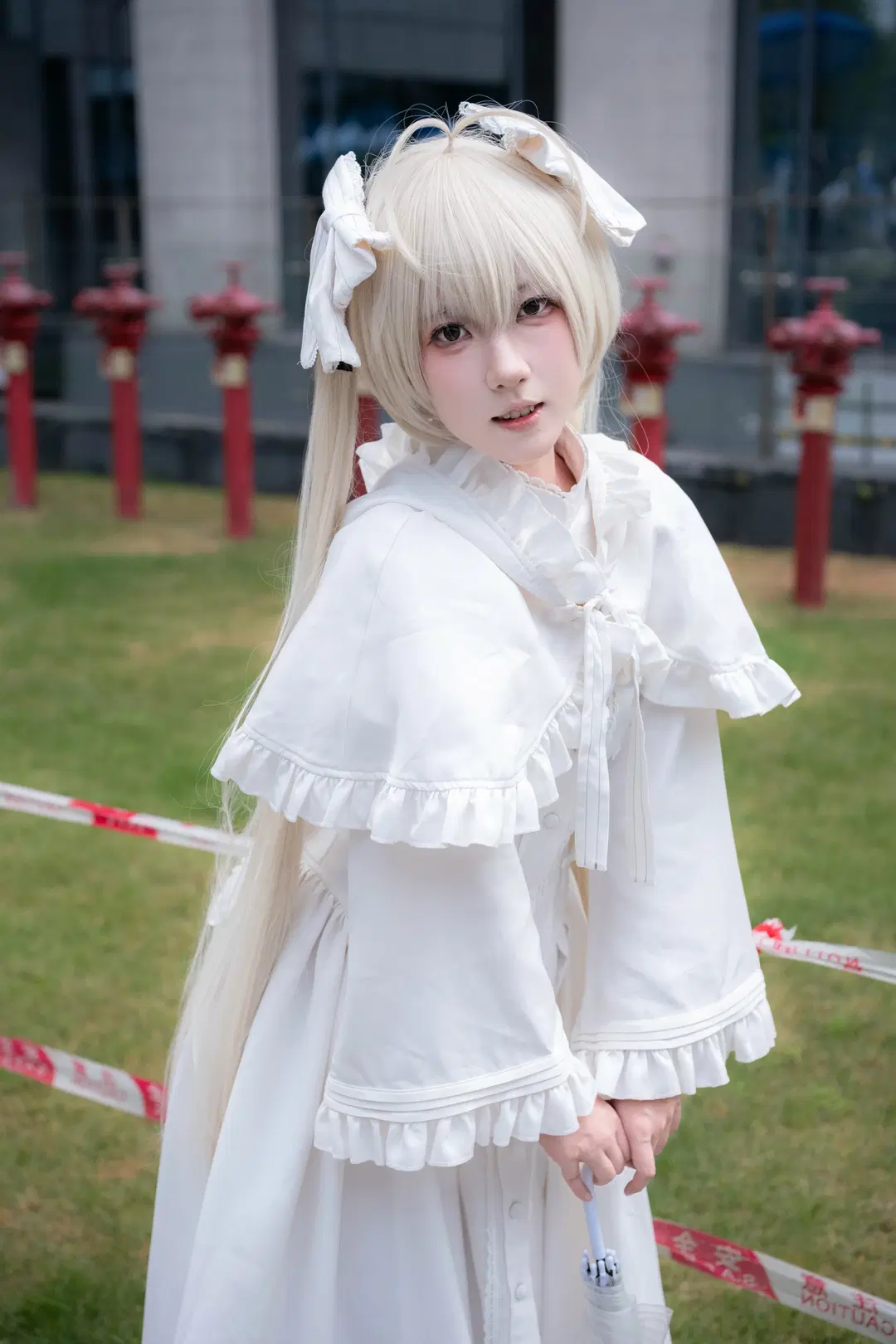 [Kasugano Sora cosplay] Outdoor photoshoot log in a White dress on Day 1 of CICF Anime convention by -祈郁KiYui- - Image 3
