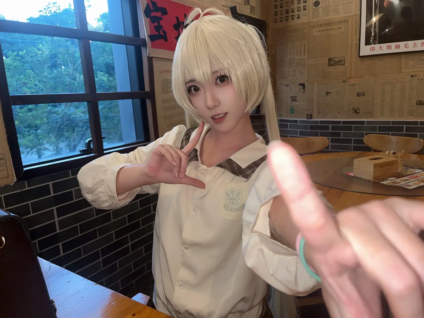 cosplay, 穹妹cos, 漫展日常, 复古风摄影, 白毛假发