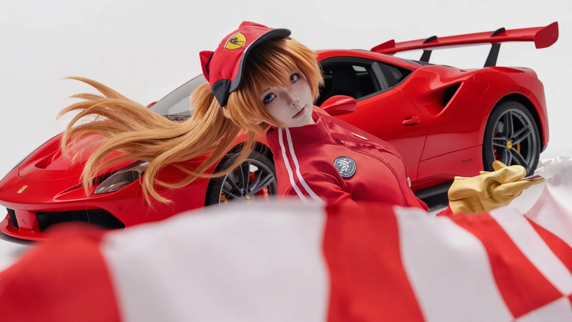[Asuka Cosplay] Neon Genesis Evangelion Racing suit: High-speed rush of the crimson storm by 海海📸 - Image 11