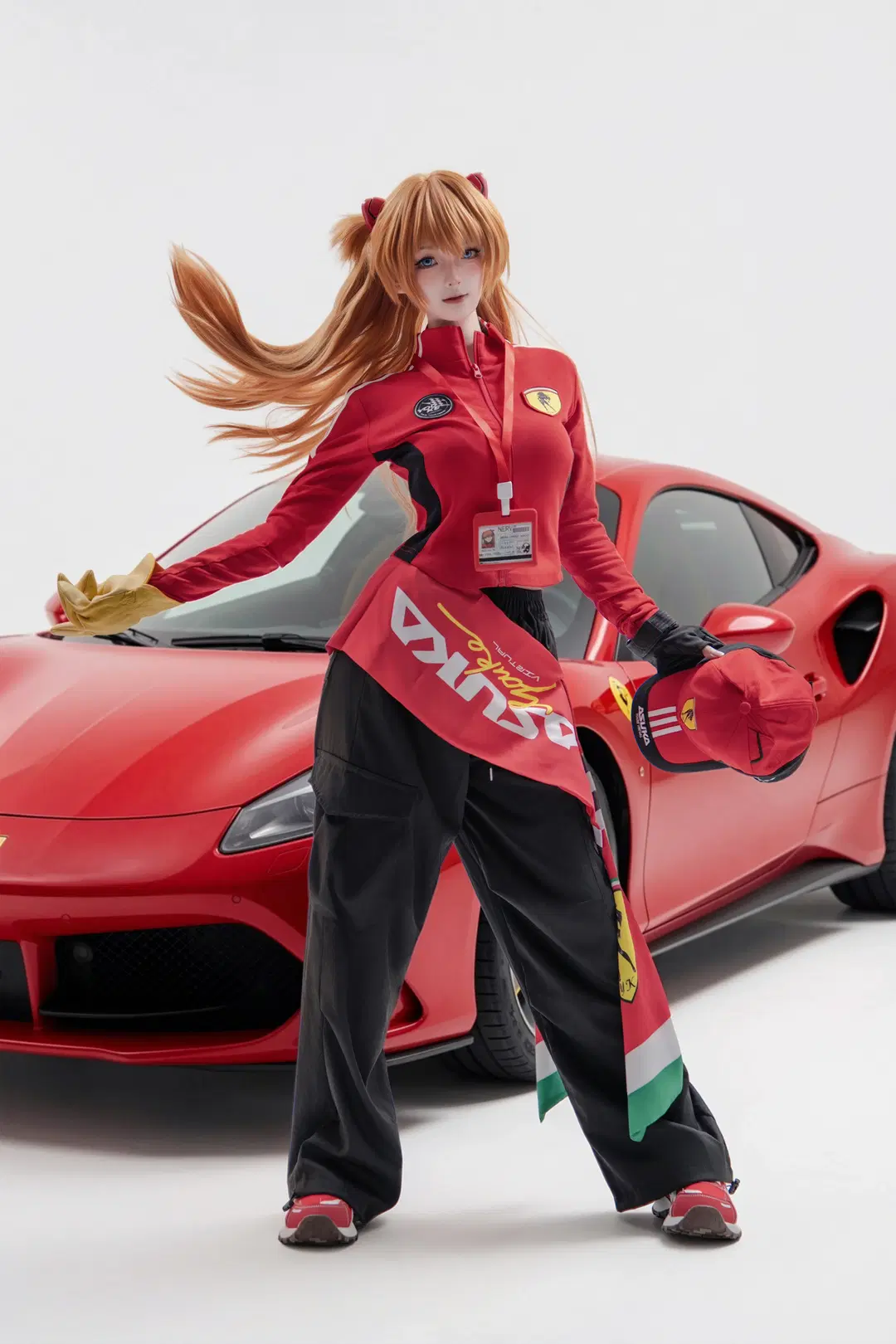 [Asuka Cosplay] Neon Genesis Evangelion Racing suit: High-speed rush of the crimson storm by 海海📸 - Image 12
