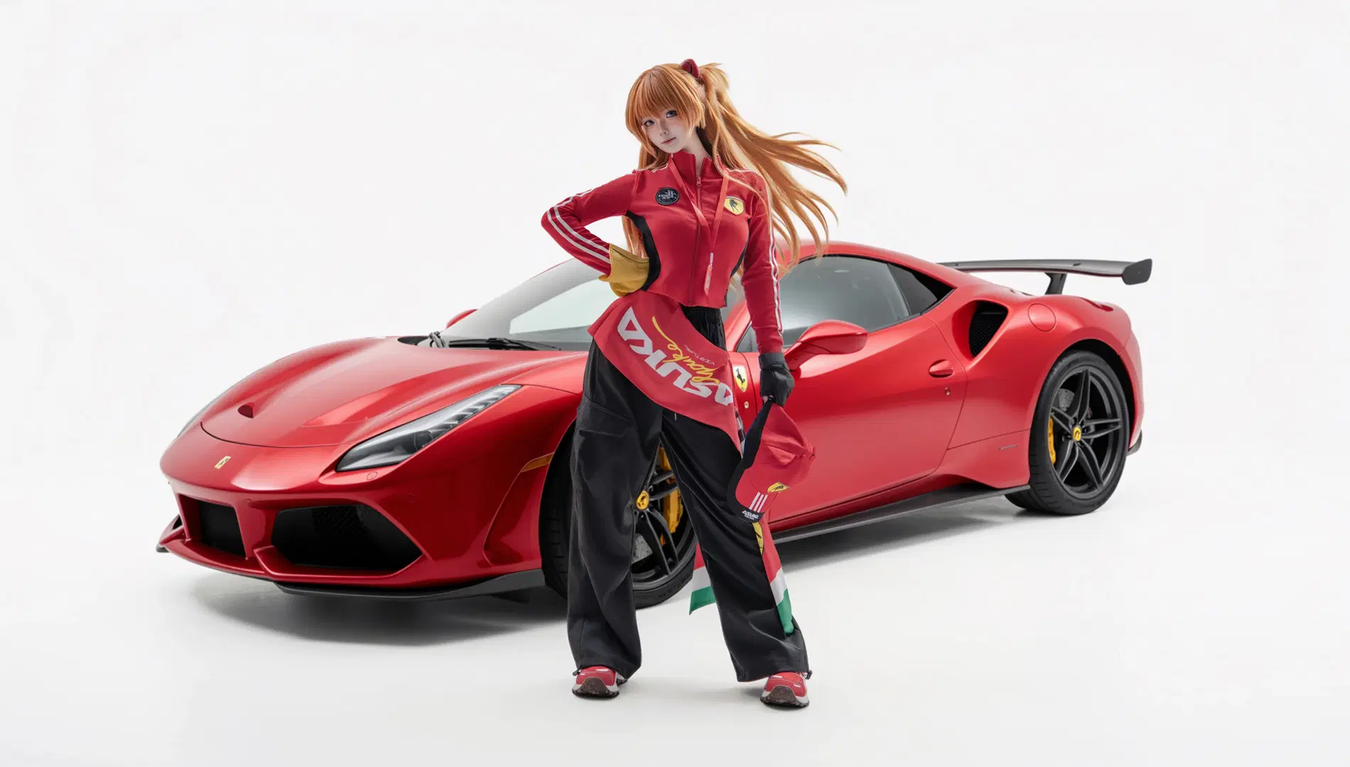 [Asuka Cosplay] Neon Genesis Evangelion Racing suit: High-speed rush of the crimson storm by 海海📸 - Image 2