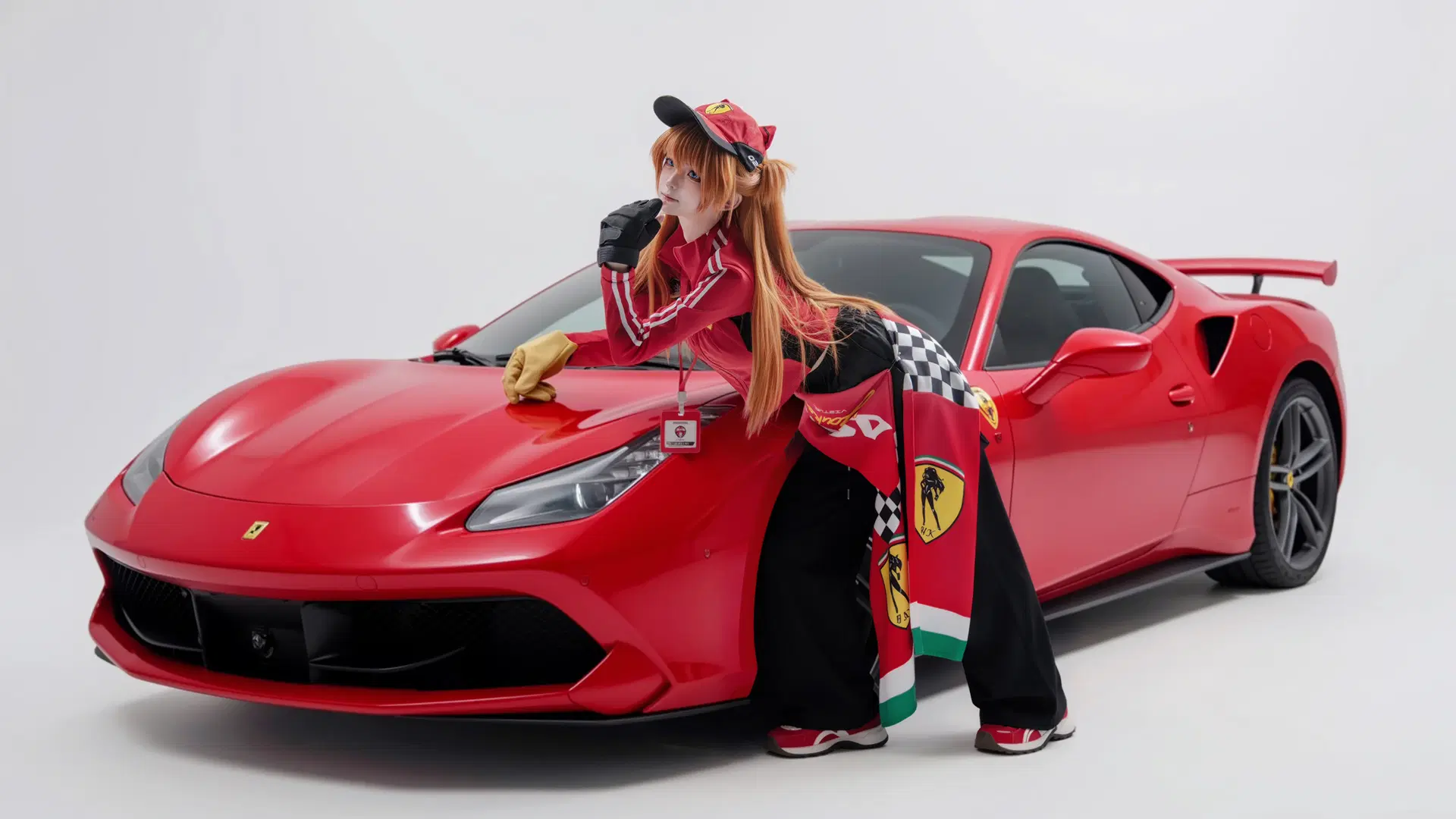 [Asuka Cosplay] Neon Genesis Evangelion Racing suit: High-speed rush of the crimson storm by 海海📸 - Image 3
