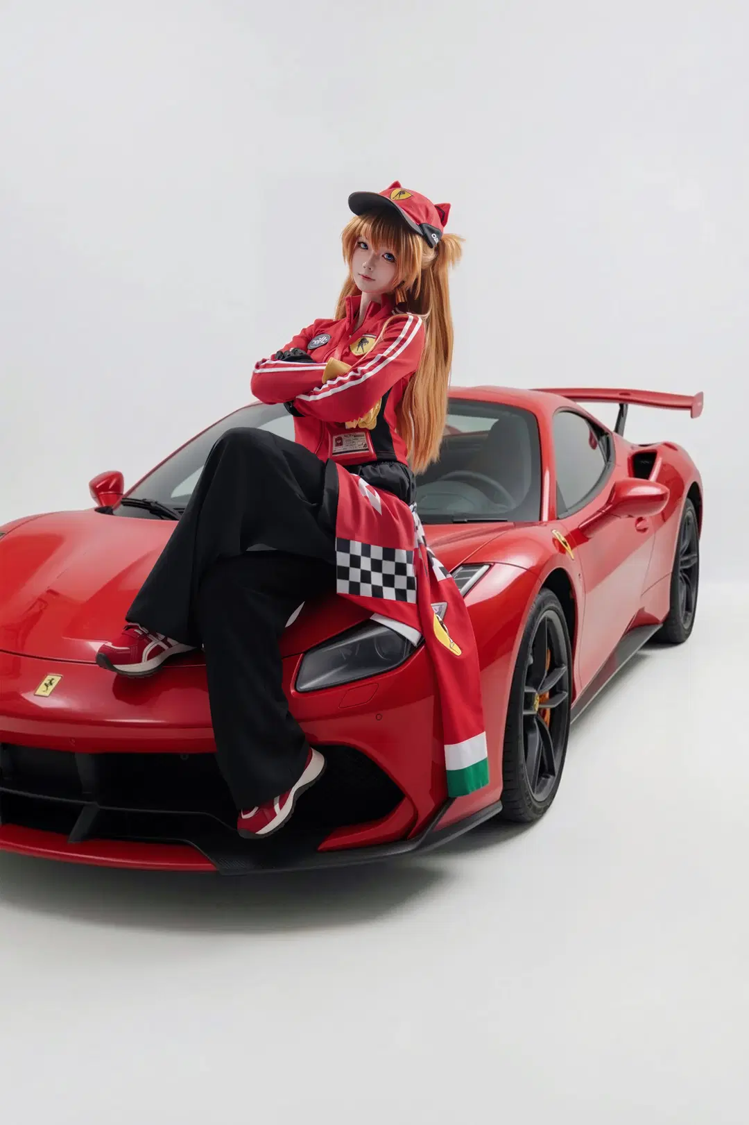 [Asuka Cosplay] Neon Genesis Evangelion Racing suit: High-speed rush of the crimson storm by 海海📸 - Image 5