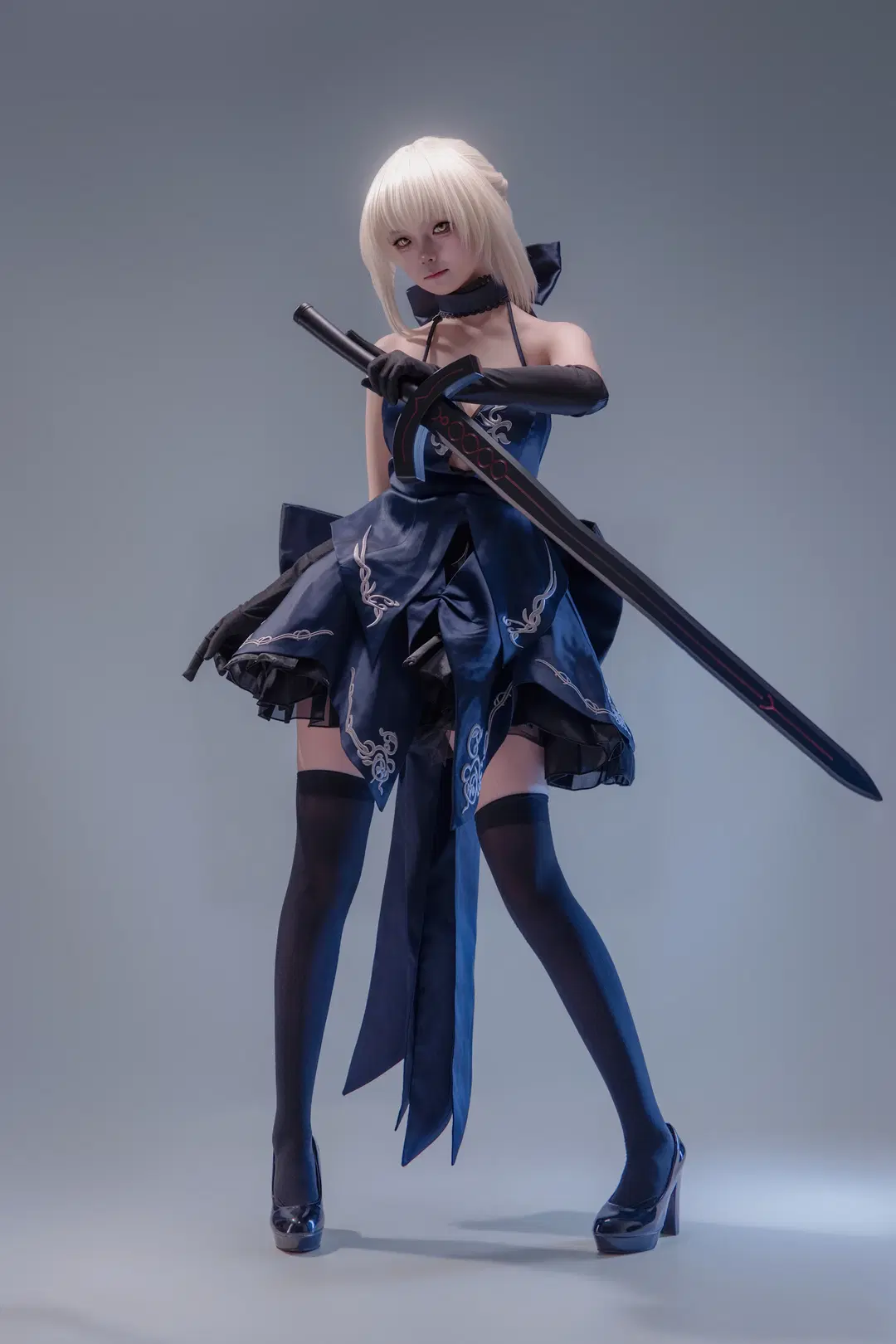 コスプレ, 二次元撮影, セイバー コスプレ, ストッキング, パイナップル（フラワーナイトガール）
