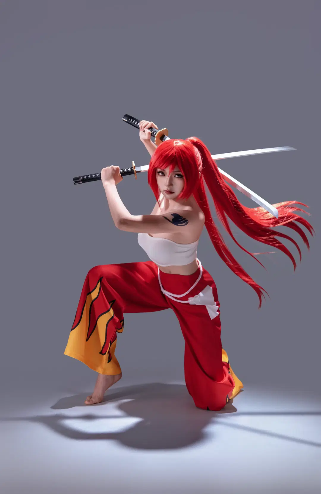 妖精的尾巴艾露莎cos，双刀姿势动作拍摄分享 - 海海📸 - 第10张
