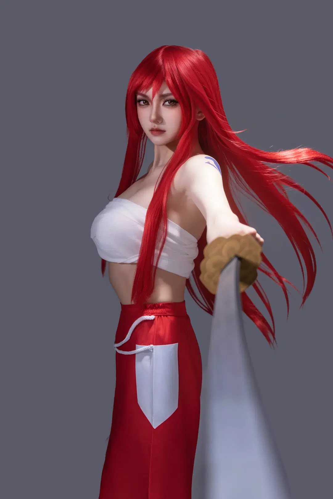 妖精的尾巴艾露莎cos，双刀姿势动作拍摄分享 - 海海📸 - 第5张