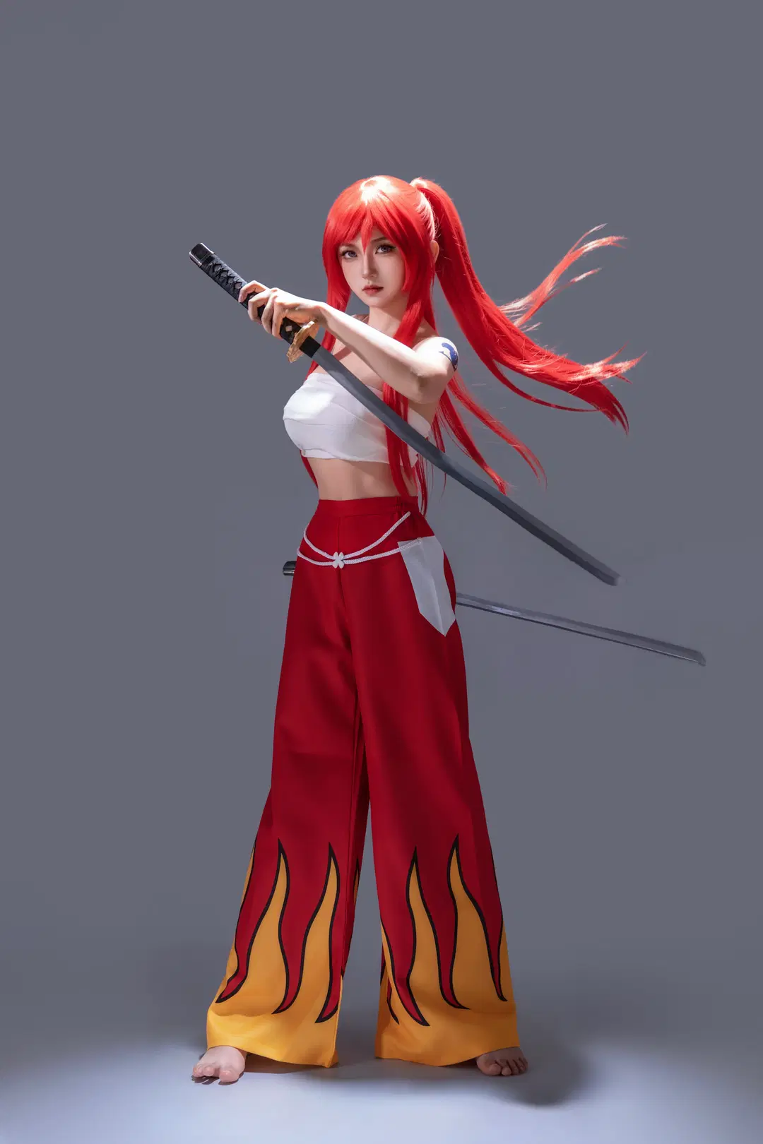 妖精的尾巴艾露莎cos，双刀姿势动作拍摄分享 - 海海📸 - 第6张