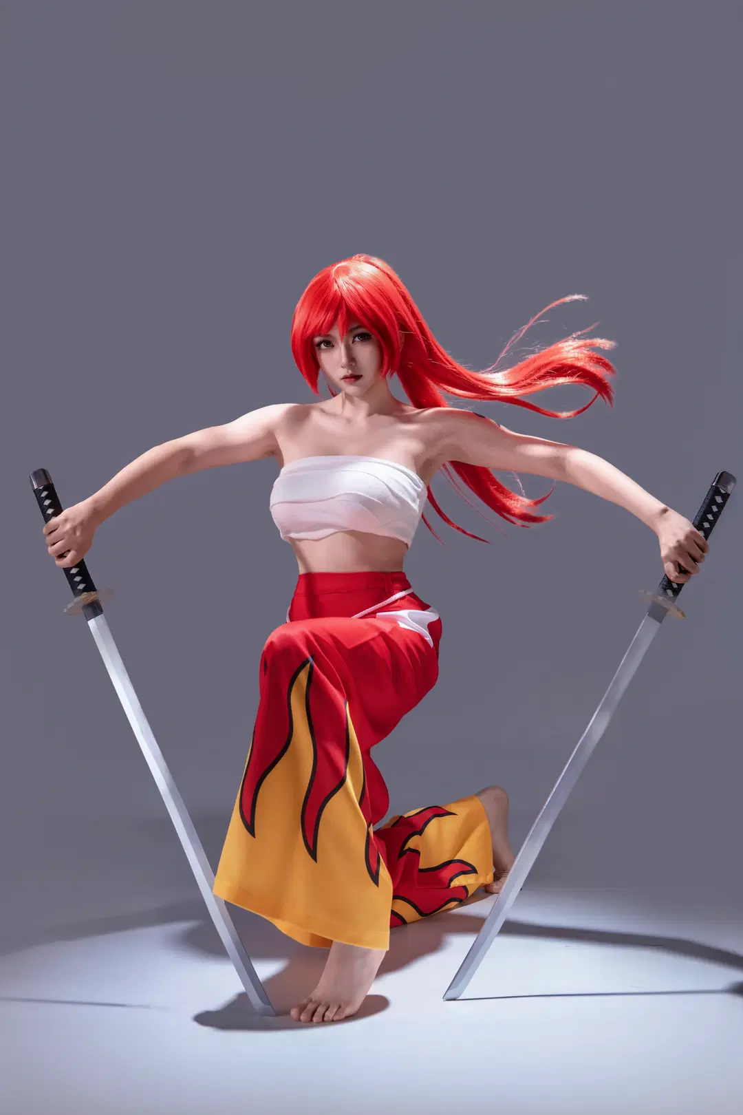 妖精的尾巴艾露莎cos，双刀姿势动作拍摄分享 - 海海📸 - 第8张
