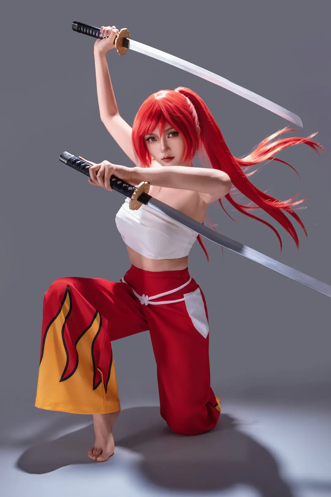 妖精的尾巴艾露莎cos，双刀姿势动作拍摄分享 - 海海📸 - 第9张